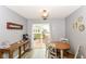 Cozy dining area with outdoor access and modern decor at 5775 Bluff View Ln, Whitestown, IN 46075