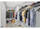 Walk-in closet with shelving and hanging racks offering ample storage space at 5812 Flat Hill Dr, Indianapolis, IN 46239