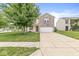 Charming two-story home with a brick facade and a well-manicured front yard at 6259 Teacup Dr, Indianapolis, IN 46235