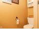 Cozy bathroom features an elongated toilet and stylish wall decor at 6585 Dunsdin Dr, Plainfield, IN 46168
