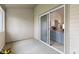 Covered patio with sliding door, offering indoor-outdoor living and access to the home's interior at 8038 Midlothian Way, Indianapolis, IN 46214