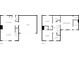 Floorplans featuring an eat-in kitchen, living room, bedrooms, and laundry room at 853 Woodbridge Way, Lebanon, IN 46052