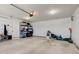Clean and organized two car garage with ample storage space at 853 Woodbridge Way, Lebanon, IN 46052