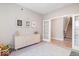 Bright and inviting bonus room with a closet, and French doors leading to the stairwell at 8547 Winton Pl, Pendleton, IN 46064