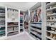 Spacious walk-in closet with custom shelving and organization systems for ample storage and easy access at 8547 Winton Pl, Pendleton, IN 46064