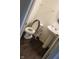 View of half bathroom with pedestal sink and toilet offering functional space at 9068 Thames Dr, Avon, IN 46123