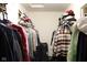 View of walk-in closet featuring clothing racks and shelves for wardrobe storage solutions and accessibility at 9068 Thames Dr, Avon, IN 46123