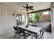 Covered patio with outdoor seating featuring a table and chairs perfect for outdoor entertaining at 10758 Gettysburg Pl, Carmel, IN 46032