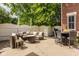 Outdoor patio with ample seating, perfect for entertaining or relaxation at 12505 Branford St, Carmel, IN 46032