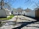 Backyard featuring a gravel area and a fence, perfect for outdoor activities at 1358 Hiatt St, Indianapolis, IN 46221