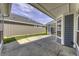 Private outdoor patio perfect for entertaining or relaxing, with a view of the backyard and neighboring home at 14892 Higgins Dr, Westfield, IN 46074