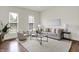 Bright living room featuring hardwood floors, stylish furniture, and natural light at 1531 English Ave, Indianapolis, IN 46201