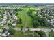 Aerial view of neighborhood featuring beautiful green spaces and well-maintained lawns at 15460 Follow Dr, Noblesville, IN 46060