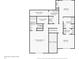 Detailed second floor floorplan with primary bedroom, bedrooms, bathrooms, laundry room and closets at 15553 Portland Dr, Westfield, IN 46074