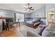 Inviting bedroom featuring a comfortable seating area, large window, and modern décor at 1896 Central Park W Blvd, Greenwood, IN 46143