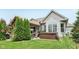 Backyard with lawn, patio, and mature trees at 19281 Scofield Ridge Blvd, Westfield, IN 46074