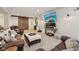 Finished basement with plush carpeting, comfortable seating, and a large-screen television at 19281 Scofield Ridge Blvd, Westfield, IN 46074