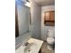 Functional bathroom with a classic vanity and toilet at 2244 Lafayette St, Anderson, IN 46012