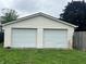 Spacious two-car garage providing ample parking and storage space for vehicles and equipment at 2244 Lafayette St, Anderson, IN 46012