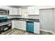Updated kitchen featuring stainless steel appliances, crisp white cabinets, and stylish sink at 2413 Fowler St, Anderson, IN 46012