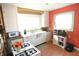 Bright kitchen with ample counter space, modern appliances, and a large window at 2616 Jackson St, Anderson, IN 46016