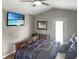 This main bedroom has great natural lighting and a ceiling fan at 3287 Buckmoor Pkwy, Greenwood, IN 46143
