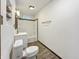 Bathroom featuring white vanity, updated fixtures, and tub-shower combination at 3422 Hillside Ave, Indianapolis, IN 46218