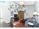 Cozy living room with a comfortable couch, artwork, and large windows at 392 Sandbrook Dr, Noblesville, IN 46062
