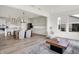 Open concept living area features kitchen, dining, and living spaces with ample light at 4250 Blackford Rd, Bargersville, IN 46106