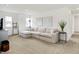 Spacious upstairs living room featuring a comfortable sectional sofa and modern decor at 4250 Blackford Rd, Bargersville, IN 46106