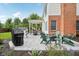 Outdoor patio has multiple spaces for entertaining and relaxing at 427 Quincy Pl, Westfield, IN 46074