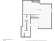 Layout of the basement floor plan showcasing a large living room and ample storage space at 427 Quincy Pl, Westfield, IN 46074