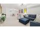 Spacious finished basement with a seating area and a table and chairs at 427 Quincy Pl, Westfield, IN 46074
