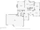 First floor plan highlighting the kitchen, living room, dining area, and three-car garage at 427 Quincy Pl, Westfield, IN 46074