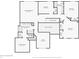 Second floor layout featuring five bedrooms, two bathrooms, and an office space at 427 Quincy Pl, Westfield, IN 46074