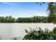 Beautiful lake view surrounded by lush green trees and serene waters beneath a clear blue sky, a tranquil retreat at 4443 Mallard Pt, Columbus, IN 47201