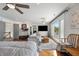 Spacious main bedroom offering a sitting area and water view at 4443 Mallard Pt, Columbus, IN 47201