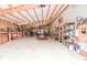 View of the barn interior showing its spaciousness and functionality with tools and equipment at 4670 N 600 E, Franklin, IN 46131