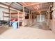 Spacious barn interior with plenty of storage space and multiple stalls at 4670 N 600 E, Franklin, IN 46131