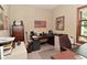 Well-lit home office with desk, storage, and a window at 4670 N 600 E, Franklin, IN 46131