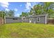 Spacious backyard and detached garage at 5367 Penway St, Indianapolis, IN 46224