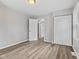 Clean bedroom with hardwood floors, closet and neutral paint at 5367 Penway St, Indianapolis, IN 46224