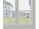 Window view looking out at a suburban neighborhood on a cloudy day at 5673 Stetson Dr, Whitestown, IN 46052
