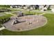 Aerial view of a playground with play equipment including climbing structures, and slides at 6842 Jacone Dr, Brownsburg, IN 46112