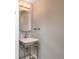 Bathroom features a modern sink, vanity, and lighting for a clean and functional design at 6920 Wesley Ct, Indianapolis, IN 46220