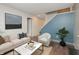 Cozy living room with neutral sofa, stylish decor and vibrant accents, perfect for relaxation at 6920 Wesley Ct, Indianapolis, IN 46220