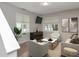 Bright living room featuring neutral tones, modern decor, and natural light at 6920 Wesley Ct, Indianapolis, IN 46220
