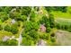 Aerial shot of the property, showcasing the home and surrounding neighborhood at 7533 Deerfield Dr, Greenfield, IN 46140