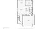 Floorplan showing the layout of the first floor of the house at 7834 Hillway Dr, Camby, IN 46113