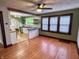 Bright dining room with hardwood floors, modern finishes, and natural light at 810 N Bosart Ave, Indianapolis, IN 46201